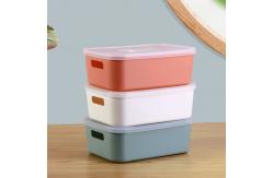 China L Rectangle Sundry Plastic Basket Storage Containers With Cover supplier
