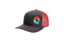 China ODM Pre-Curved Brim Trucker Mesh Hats Cap For Adult supplier