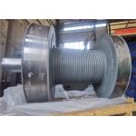 Steel Galvanized Rope Winch Drum With Lebus Grooves For Oofsore ISO BV CE Certified for sale
