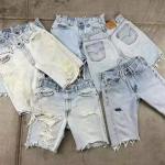 Custom Manufacturers Distressed Jeans Shorts Y2k Acid Wash Streetwear Distressed Ripped Jorts Jeans Denim Shorts for Men for sale