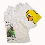 Soft General Cleaning 40kg/Bale 25cm Recycled T Shirt Rags for sale