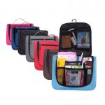 Large Capacity Polyester Travel Hanging Toiletry Bag With Plastic Hook for sale
