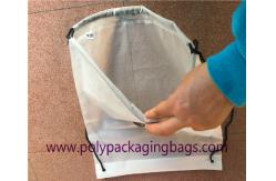 China Single Layer Frosted 0.07mm CPE Transparent Backpack Bag For Travel supplier