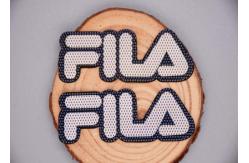 China Silicone Rubber Background Screen Printed Patches 0.8mm 2.0mm For Garments supplier