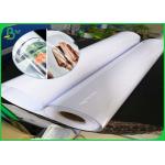 Waterproof Cardboard Paper Roll , 150 gsm 190gsm High Glossy RC Photo Paper Roll With Matte Back For Pigment Ink for sale