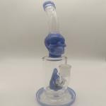 Straight Glass Water Pipe 14mm 18mm Joint Size Recycler Water Bong for sale