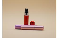 China Cosmetic Small Refillable Perfume Spray Bottles Cylinder Shape Environmental Friendly supplier