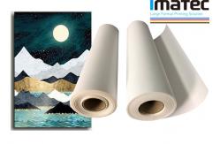 China Matte Stretched Inkjet Poly Cotton Canvas Prints Roll Water Resistant supplier