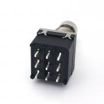 9 Pin 3pdt Stomp Switch 500V For Electric Guitar