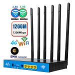 1200Mbps Dual Band High Power Wireless CPE Industrial Enterprise Class Simcard 4g / 5g Router for sale