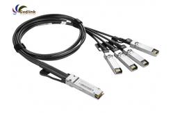 China QSFP-4X10G-AC10M Compatible 10M 40G Breakout Cable supplier