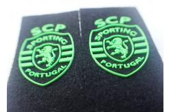 China Embossed Felt Backing Injection Rubber Custom Clothing Patches supplier