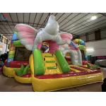 Manufacturer Zoo Inflatable Fun City Inflatable Bouncy House Slide Castle for sale