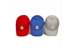 China Plain Pattern 6 Panel Stone Washed Baseball Hat / Recycled Baseball Caps supplier