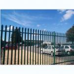 Outdoor Green Metal Palisade Fencing Hot Dip Galvanized for sale
