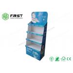 Custom Retail Promotion Paper Display Racks POP Skin Care Products Floor Corrugated Stand for sale