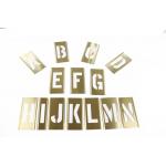 Brass Adjustable Letter And Figure Stencil Set For Paint