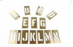 China 4inch Brass Interlocking Stencils Combination Set For Building School supplier