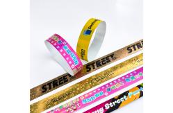 China Custom Personalized Holographic Wristbands Disposable for Event Entry and Branding supplier