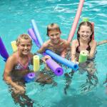 Cylindrical Buoyant Polyethylene Foam Pool Noodles For Aquatic Exercise
