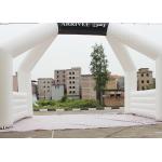 White Custom Inflatable Arch Double Stitch Sewing For Event Advertising