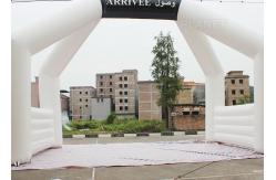 China White Custom Inflatable Arch Double Stitch Sewing For Event Advertising supplier