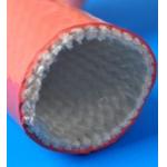 Easy to install Silicone Rubber Fiberglass Sleeving , Silicone Coated Sleeving for sale