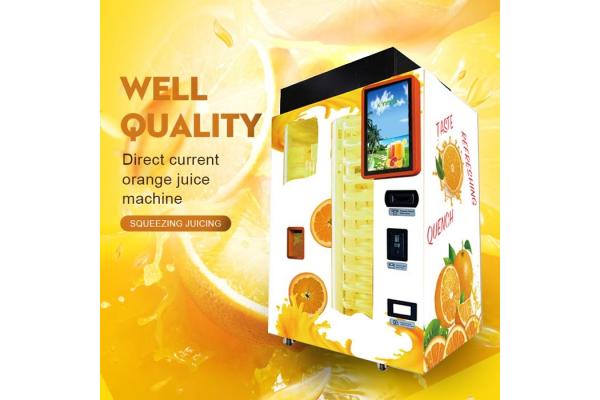 Automatic Commercial Fresh Fruit Orange Juice Vending Machine With Nfc , Low Noise