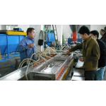 380V Plastic Profile Production Line , Wood Foamed Pvc Profile Extrusion Line / Process for sale