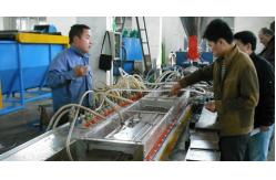 China PVC WPC Plastic Profile Extrusion Line For Doorframe / PVC Angle Bead supplier