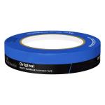 Heat Resistant UV 14 Days No Residue Multi-Surface Blue Crepe Paper Painters Masking Tape For Painting , Wall Window Decoration for sale