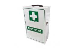 China Large Workplace 2 Shelf First Aid Cabint Empty White With Pocket supplier