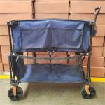 Double Decker Collapsible Handle Folding Trolley Cart Large Load Capacity for sale