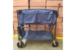China Double Decker Collapsible Handle Folding Trolley Cart Large Load Capacity supplier