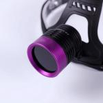 DG-3101S Palm Sized 90 Degrees Up And Down Adjustable UV 365nm LED Black Light Headlamp for sale