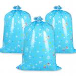 LDPE Blue Plane Giant Plastic Gift Sacks Heat Seal For Birthday for sale