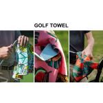 Custom Golf Printing Towel Microfiber Waffle Golf Towel Anti-Bacterial for sale