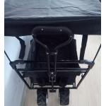 Black Folding Beach Wagon 600D Folding Wagon With Cover And Push Handle
