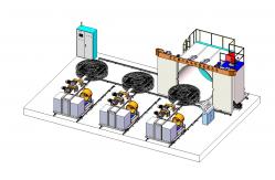 China Shuttle Rotomolding Machine Oven Moveable 3000mm supplier