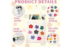 China Wipe Clean Zipper Eco Canvas Bags With Cotton Linen supplier