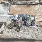 Card Lightweight Manual Grinding Precision RPG Dice Colourful for sale