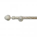 Painting 28MM Curtain Rod With Aluminum Finial For Antique Store for sale