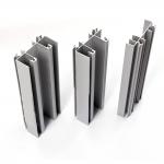 Cameroon Anodized Silver Mat Aluminum Extrusion Profiles 2.0mm For Swing Doors for sale