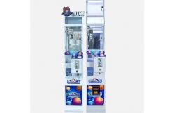 China 1 Player Mini Doll Claw Toy Catcher Machine Game Bill Acceptor 40w supplier