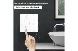 China 16A 433Mhz Wireless Kinetic Energy Switch 2 Way Push Button Waterproof Light Switch supplier