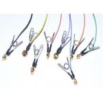 Clinical EEG Ear Clip Electrodes , Medical EEG Cable 1.5mm Din Connector