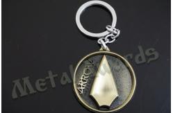 China Modern 3D Souvenir Key Chain , High Polishing Custom Die Cut Metal Keychains supplier