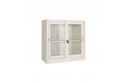 China 2 Sliding Door  Vertical Metal Bookshelf Fireproof Filing Cabinet supplier