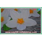 Decorative White Inflatable Lighting Decoration Fire-proof  Lighting Flower Length 5M for sale