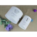 White Cardboard Paper Tube Packaging Plastic Strech Lid Manual Work